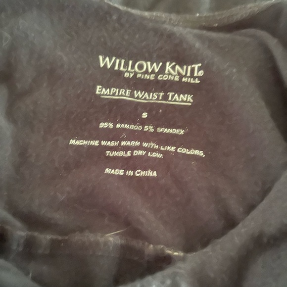 Pine Cone Hill empire tank top with matching wide leg pants pants size S black. - Picture 3 of 4